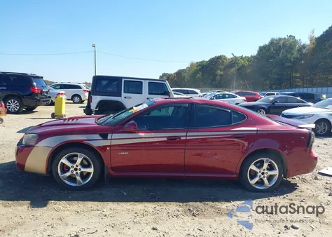 2006 Pontiac Grand Prix Gxp из США, поврежденный, VIN 2G2WC55C061151035